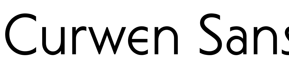 Curwen-Sans font family download free