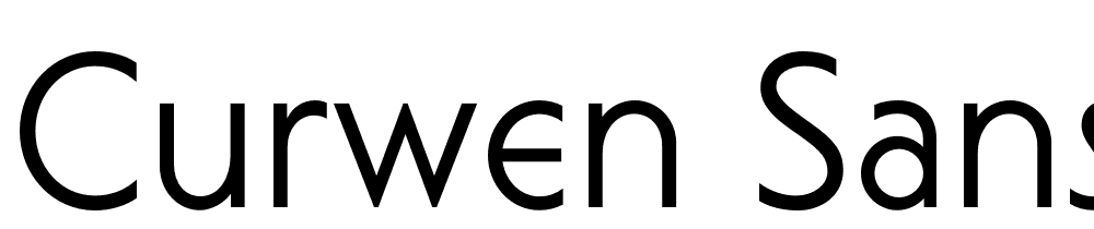 Curwen Sans font family download free