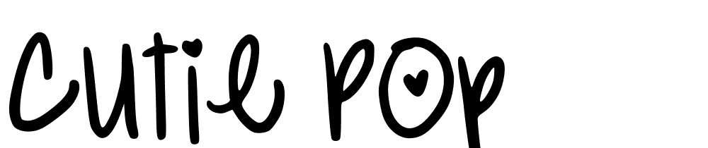 Cutie-Pop font family download free