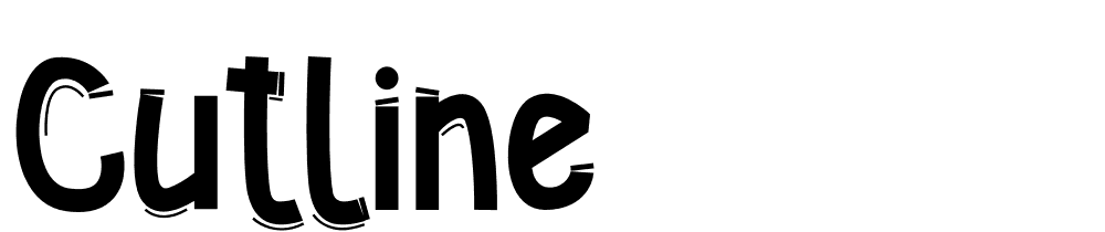 Cutline font family download free