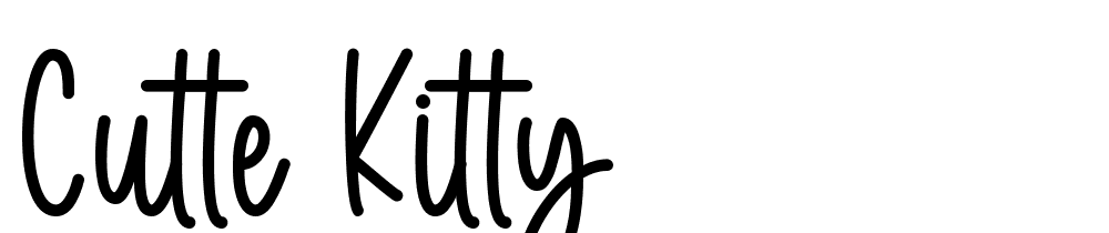 Cutte Kitty font family download free