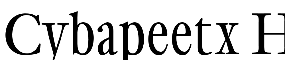 CybaPeeTX-height font family download free