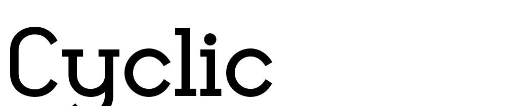 Cyclic font family download free