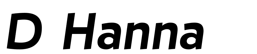 D Hanna font family download free