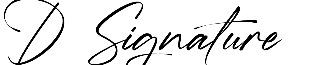 D.Signature font family download free