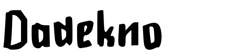 Dadekno font family download free