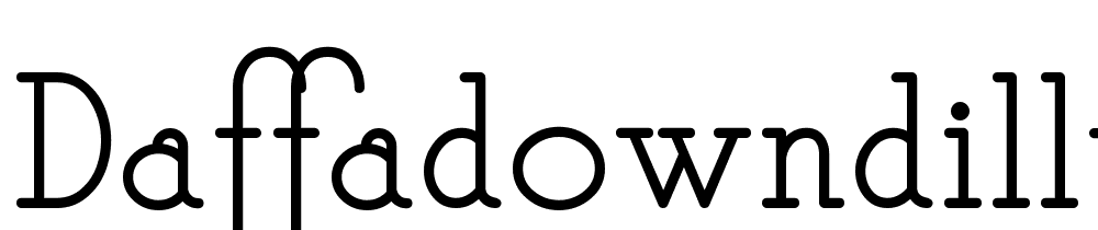 DaffadowndillyNF font family download free