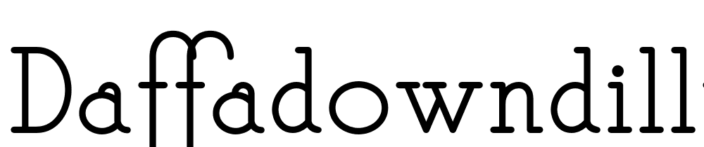 DaffadowndillyNF font family download free