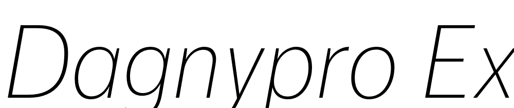 DagnyPro-ExligIta font family download free