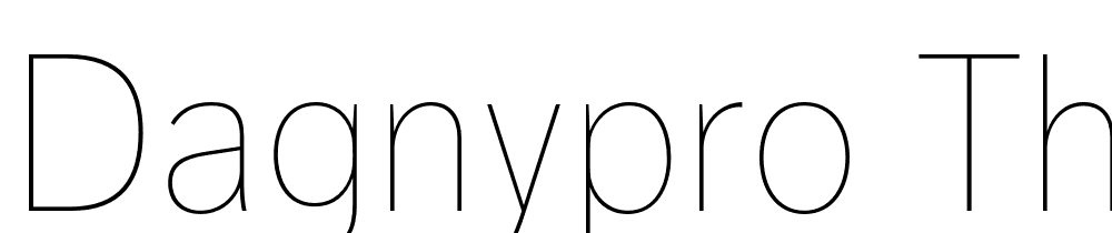 DagnyPro-Thin font family download free