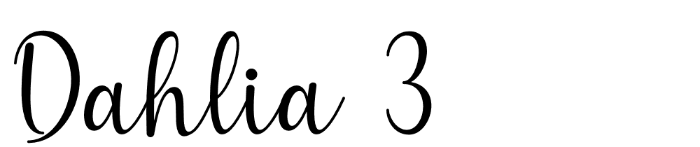 dahlia-3 font family download free