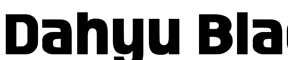 Dahyu-Black font family download free