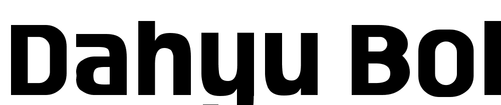 Dahyu-Bold font family download free