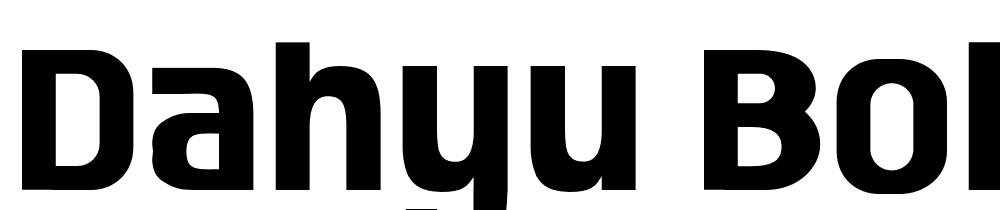 Dahyu-Bold font family download free