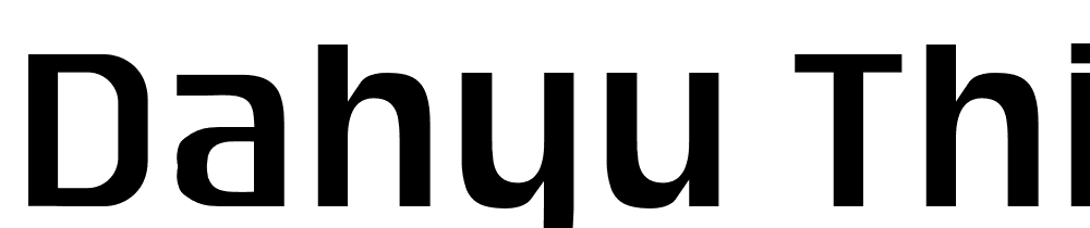 Dahyu-Thin font family download free