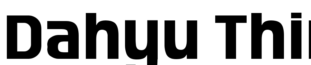 Dahyu-Thin font family download free