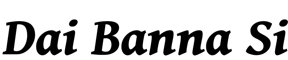 Dai-Banna-SIL-Bold-Italic font family download free