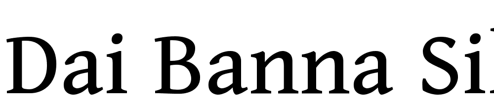 Dai-Banna-SIL font family download free