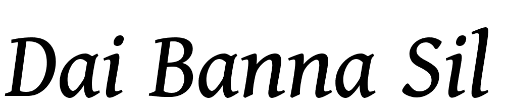 Dai-Banna-SIL-Italic font family download free