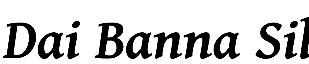 Dai-Banna-SIL-SemiBold-Italic font family download free