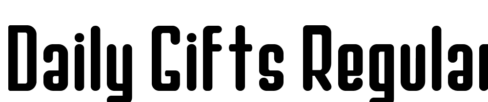 Daily-Gifts-Regular font family download free