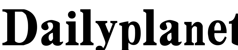 DailyPlanet-Black font family download free