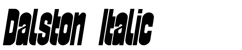 Dalston-italic font family download free