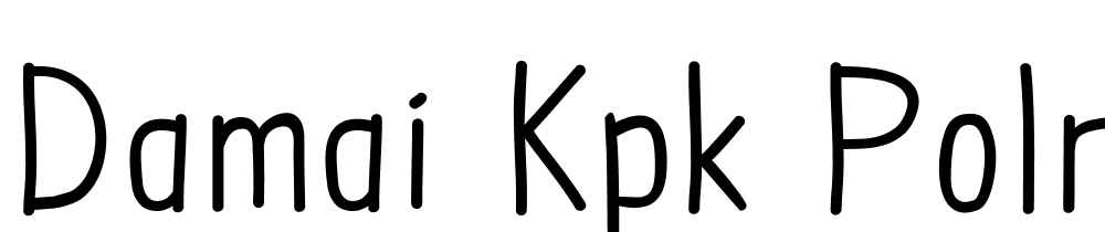 damai-kpk-polri font family download free