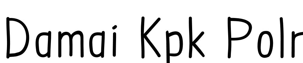 Damai-Kpk-Polri font family download free