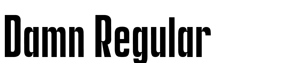 DAMN-Regular font family download free