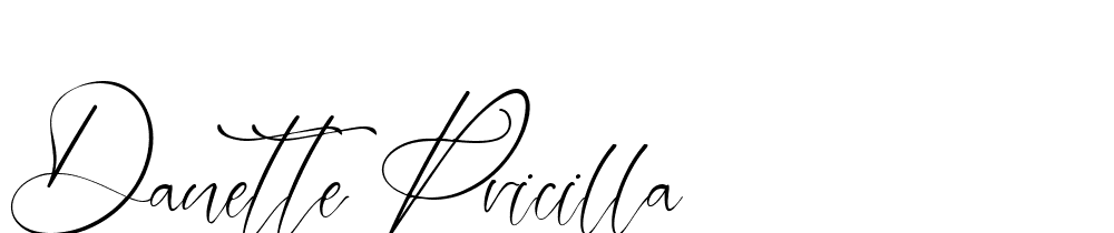 Danette-Pricilla font family download free