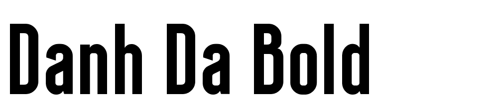 Danh-Da-Bold font family download free