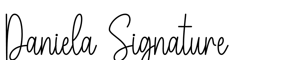 daniela-signature font family download free