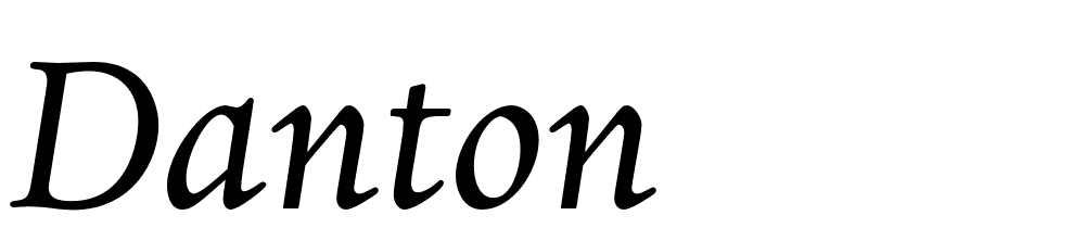 Danton font family download free