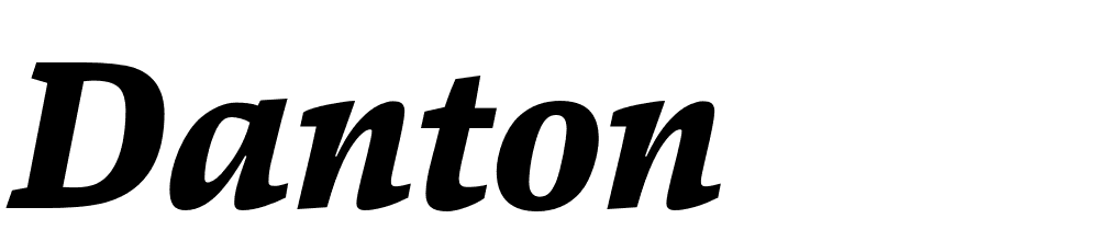 Danton font family download free