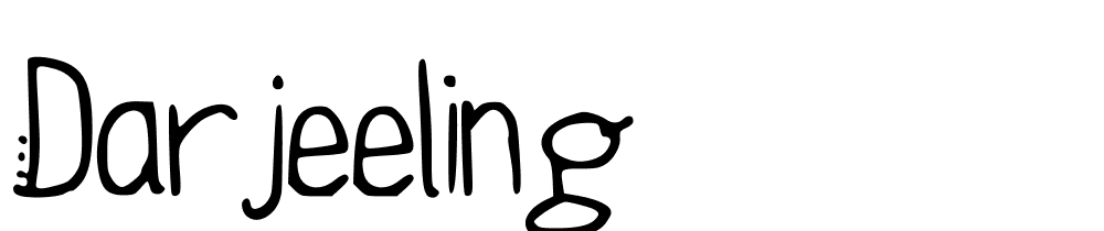 Darjeeling font family download free