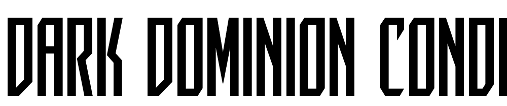 Dark Dominion Condensed font family download free