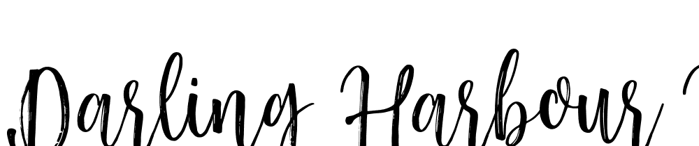 Darling-Harbour-Brush font family download free