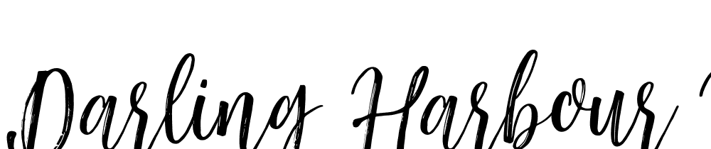 darling-harbour-brush font family download free