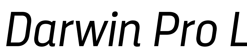 Darwin-Pro-Light-It font family download free