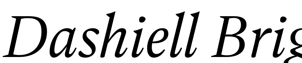 Dashiell-Bright-Italic font family download free