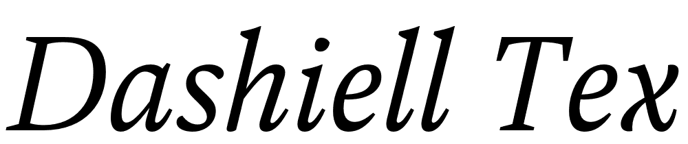 Dashiell-Text-Italic font family download free