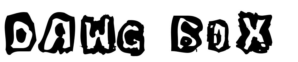 Dawg-Box font family download free