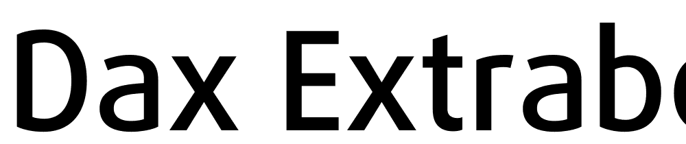 Dax-ExtraBold font family download free