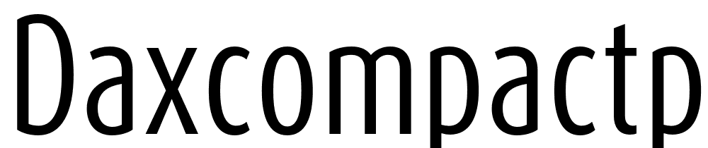 DaxCompactPro font family download free