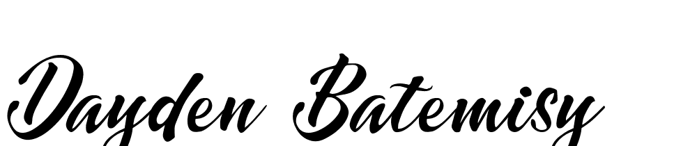 Dayden Batemisy font family download free