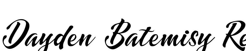 Dayden-Batemisy-Regular font family download free