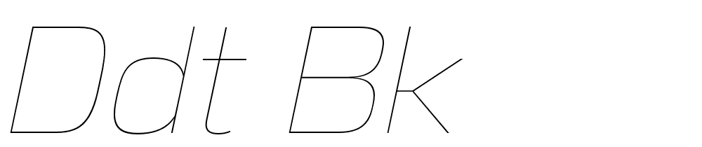 DDT Bk font family download free