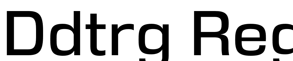 DDTRg-Regular font family download free