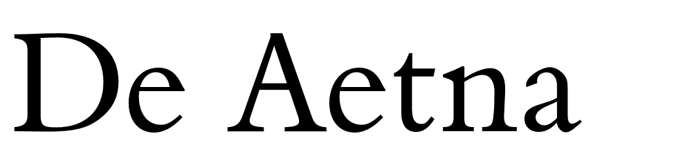 De Aetna font family download free